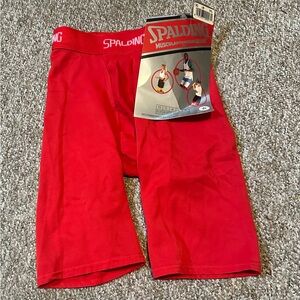 Spalding VTG Muscular Tension Shorts Men’s Size Small red (26-32) Muscle Sup